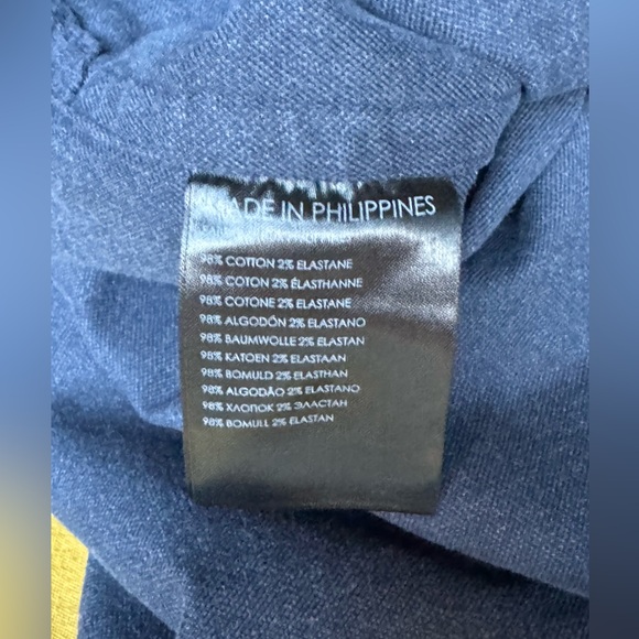 NWT Club Monaco Thick-Cotton L-Sleeve Navy Button Up, Size L - Picture 7 of 7